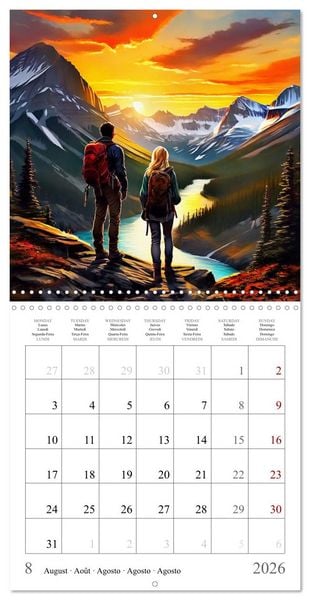 Produktbild: Mountains New Adventure (Wall Calendar 2026 12 &times; 12 Inch) CALVENDO 12 Month Wall Calendar