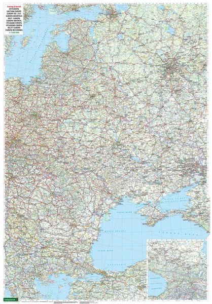 Osteuropa, Autokarte 1:2.000.000