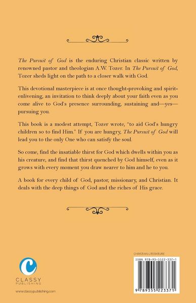 Produktbild: The Pursuit of God