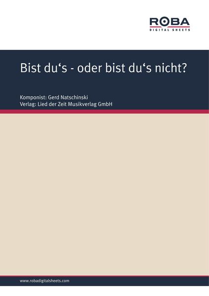 Produktbild: Bist du's- oder bist du's nicht?
