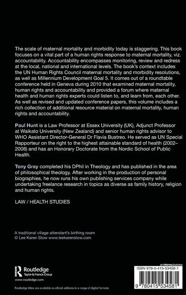 Produktbild: Maternal Mortality, Human Rights and Accountability