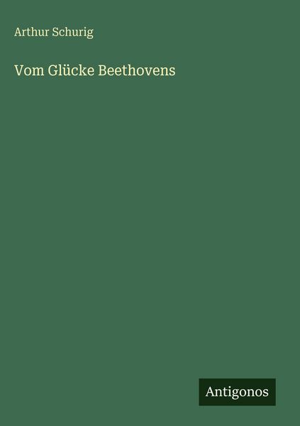 Produktbild: Vom Gl&uuml;cke Beethovens
