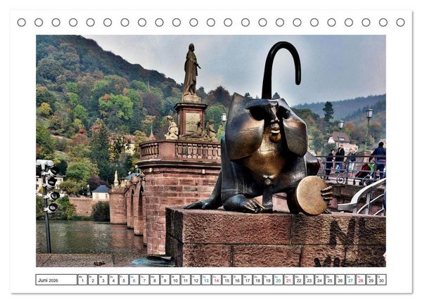 Produktbild: Heidelberg - Ansichtssache (Tischkalender 2026 DIN A5 quer), CALVENDO Monatskalender
