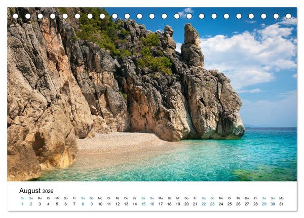 Produktbild: Albanien - Europas geheimes Paradies (Tischkalender 2026 DIN A5 quer), CALVENDO Monatskalender