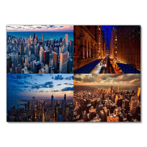 Produktbild: Lais Puzzle Collage Chicago 1000 Teile
