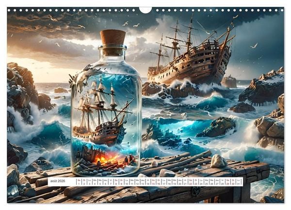 Produktbild: Les voiles et la mer (Calendrier mural 2026 DIN A3 vertical), CALVENDO calendrier mensuel