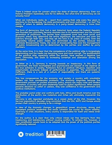 Produktbild: Germany: an ineptocracy and kakistocracy?
