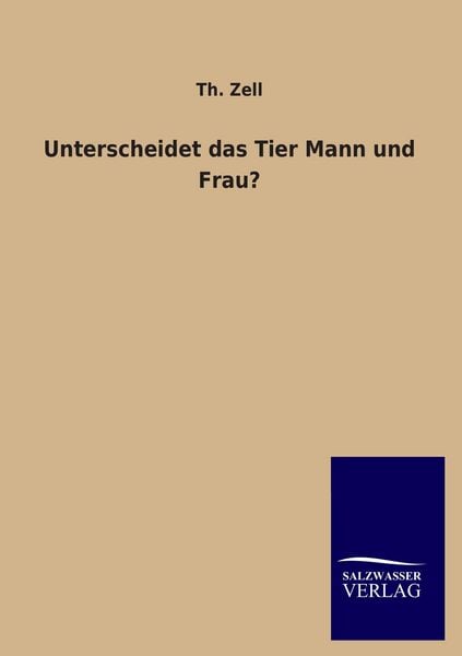 Produktbild: Unterscheidet das Tier Mann und Frau?
