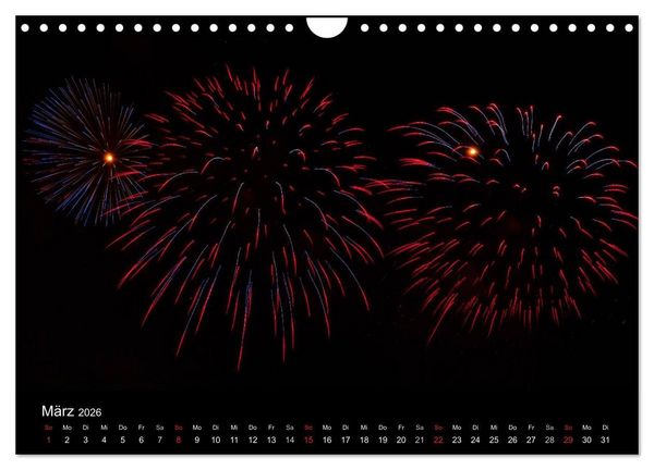 Produktbild: Feuerwerk (Wandkalender 2026 DIN A4 quer), CALVENDO Monatskalender