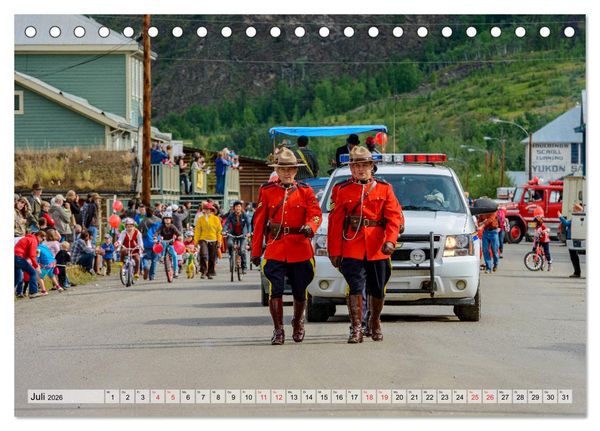 Produktbild: Willkommen in Dawson City - Die legend&auml;re Goldgr&auml;berstadt am Yukon (Tischkalender 2026 DIN A5 quer), CALVENDO Monatskalender
