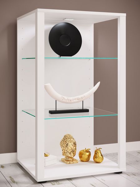 Produktbild: Holz Glas Stand Vitrine Sammelvitrine Glasol XL