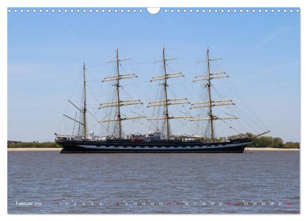 Produktbild: Segelschiffe auf der Elbe (Wandkalender 2026 DIN A3 quer), CALVENDO Monatskalender