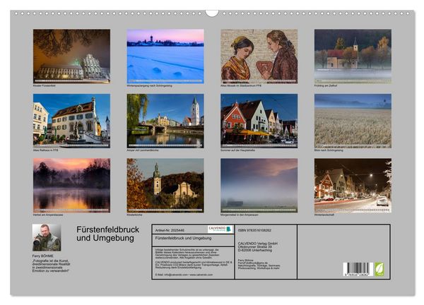 Produktbild: F&uuml;rstenfeldbruck und Umgebung (Wandkalender 2026 DIN A2 quer), CALVENDO Monatskalender