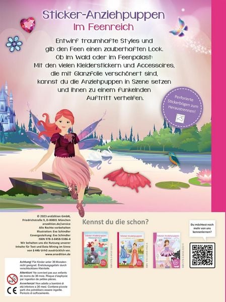 Produktbild: Sticker-Anziehpuppen Metallic &ndash; Im Feenreich