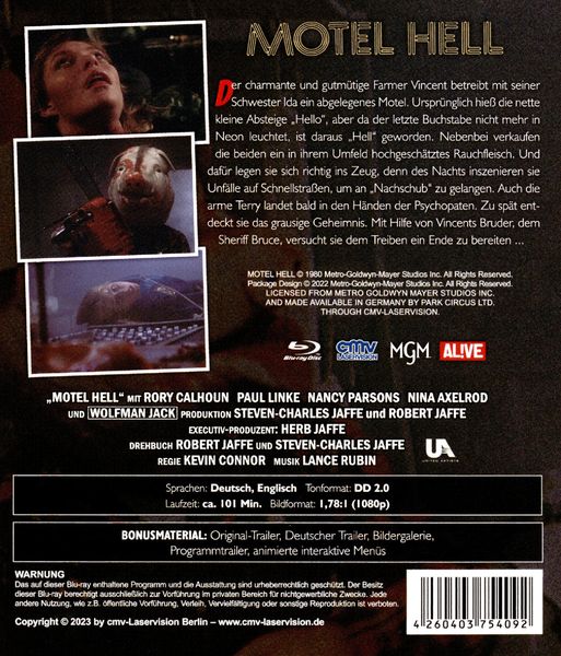 Produktbild: Motel Hell (Hotel zur H&ouml;lle) (Blu-ray)