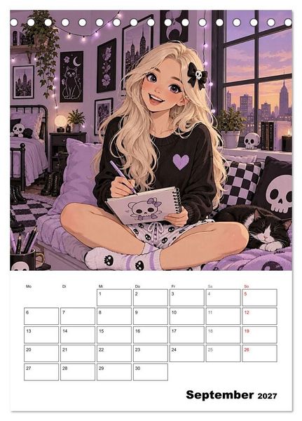 Produktbild: Kim, eben anders normal (Tischkalender 2027 DIN A5 hoch), CALVENDO Monatskalender