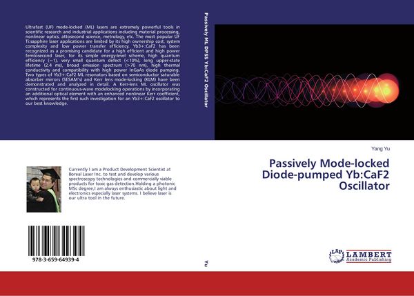 Produktbild: Passively Mode-locked Diode-pumped Yb:CaF2 Oscillator