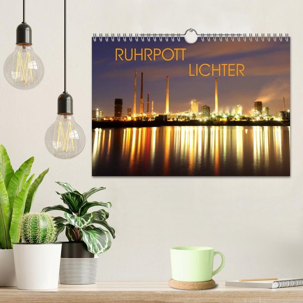 Produktbild: RUHRPOTT LICHTER (Wandkalender 2026 DIN A4 quer), CALVENDO Monatskalender