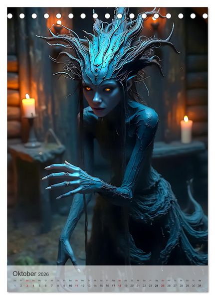 Produktbild: Slawische Mythologie - G&ouml;tter, Helden und Monster (Tischkalender 2026 DIN A5 hoch), CALVENDO Monatskalender