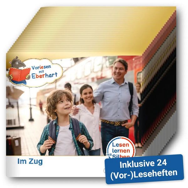 Produktbild: Kamishibai mit Eberhart &ndash; Im Zug &ndash; Set