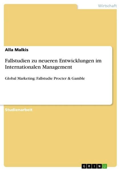 Produktbild: Fallstudien zu neueren Entwicklungen im Internationalen Management