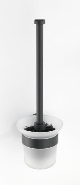Produktbild: WC-Garnitur Mod. Bosio offen Edelstahl Black matt, rostfrei