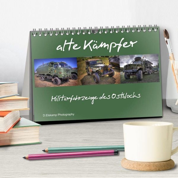 Produktbild: alte K&auml;mpfer- Milit&auml;rfahrzeuge des Ostblocks (Tischkalender 2026 DIN A5 quer), CALVENDO Monatskalender