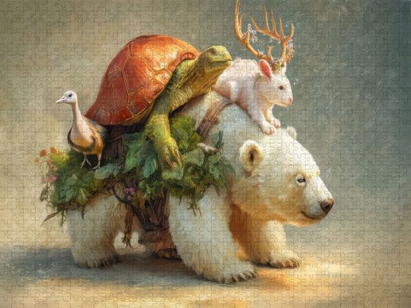 Produktbild: CALVENDO Puzzle Humorvolle Tiere | 1000 Teile Lege-Gr&ouml;&szlig;e 64x48cm Foto-Puzzle f&uuml;r gl&uuml;ckliche Stunden