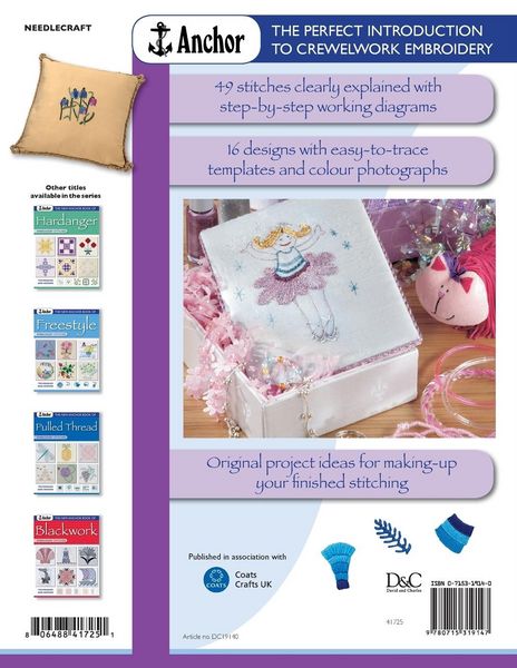 Produktbild: The New Anchor Book of Crewelwork Embroidery Stitches
