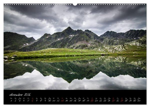 Produktbild: Miroirs des Pyr&eacute;n&eacute;es Catalanes (Calendrier mural 2026 DIN A2 vertical) calendrier de bureau