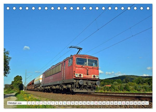 Produktbild: Die Baureihe 250 - Reichsbahnlok in DB-Diensten (Tischkalender 2026 DIN A5 quer), CALVENDO Monatskalender