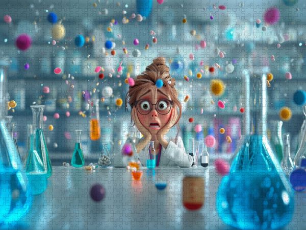 Produktbild: CALVENDO Puzzle Nur ein bisschen Pharmakologie - Medizinstudentin | 1000 Teile Lege-Gr&ouml;&szlig;e 64x48cm Foto-Puzzle f&uuml;r gl&uuml;ckliche Stunden
