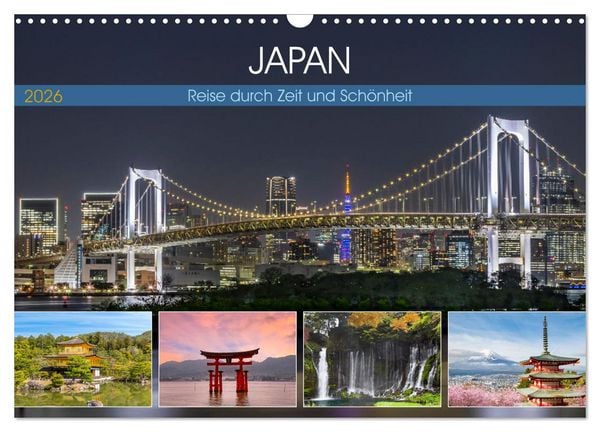 Produktbild: JAPAN Reise durch Zeit und Sch&ouml;nheit (Wandkalender 2026 DIN A3 quer), CALVENDO Monatskalender