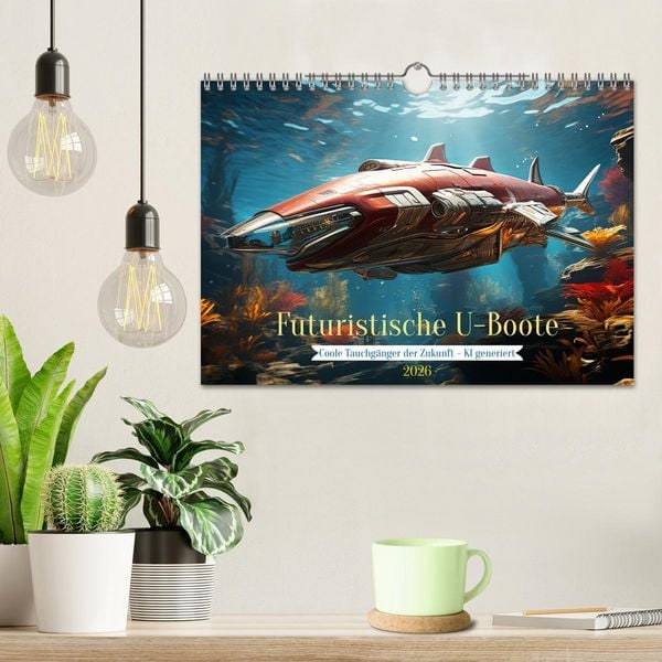 Produktbild: Futuristische U-Boote (Wandkalender 2026 DIN A4 quer), CALVENDO Monatskalender