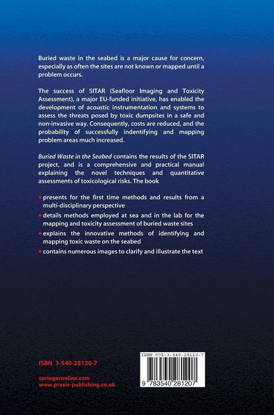 Produktbild: Buried Waste in the Seabed &ndash; Acoustic Imaging and Bio-toxicity