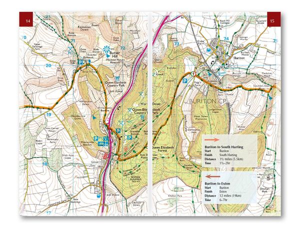 Produktbild: The South Downs Way Map Booklet