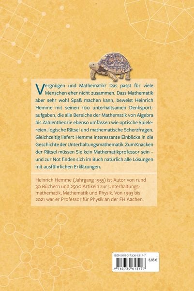 Produktbild: Der Wettlauf mit der Schildkr&ouml;te. 100 mathematische R&auml;tsel mit ausf&uuml;hrlichen L&ouml;sungen