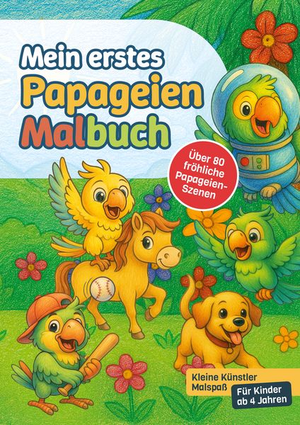 Produktbild: Mein erstes Papageien-Malbuch