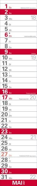 Produktbild: XXL Planer Gro&szlig;druck rot 2027