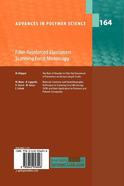 Produktbild: Filler-Reinforced Elastomers Scanning Force Microscopy