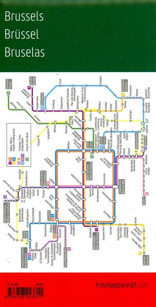 Produktbild: freytag & berndt Stadtplan Bruxelles / Br&uuml;ssel 1:18.000