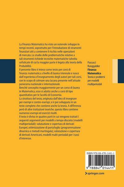 Produktbild: Finanza matematica