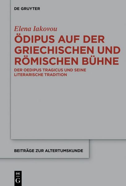 Produktbild: &Ouml;dipus auf der griechischen und r&ouml;mischen B&uuml;hne