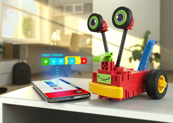 Produktbild: Fischertechnik 559889 - ROBOTICS Early Coding, 3 Modelle, 55 Bauteile, Konstruktionsbaukasten