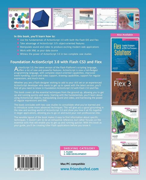 Produktbild: Foundation ActionScript 3.0 with Flash CS3 and Flex