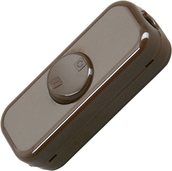 Kopp 193606003 Schnurschalter Braun 1 x Aus/Ein 10 A 1 St.