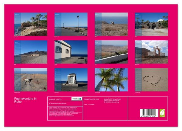 Produktbild: Fuerteventura in Ruhe (Wandkalender 2026 DIN A3 quer), CALVENDO Monatskalender
