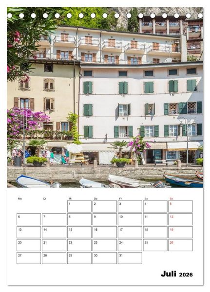Produktbild: LIMONE SUL GARDA Unvergessliche Momente (Tischkalender 2026 DIN A5 hoch), CALVENDO Monatskalender