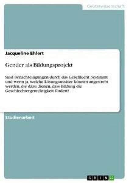 Produktbild: Gender als Bildungsprojekt