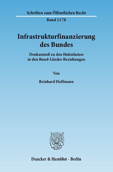 Produktbild: Infrastrukturfinanzierung des Bundes.